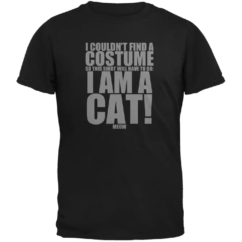 Halloween Cheap Cat Costume Black Youth T-Shirt