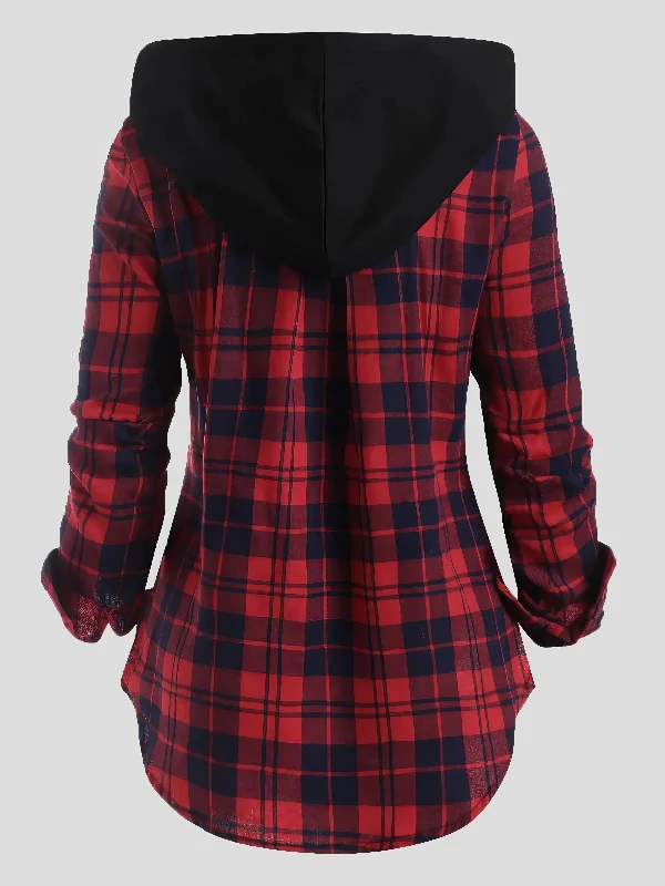 Quilted JacketsCasual Plaid Corduroy Jacket